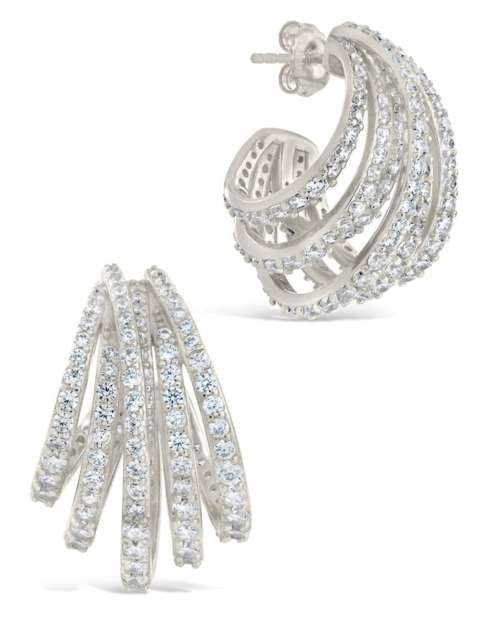 Jenny CZ Statement Hoop Earrings