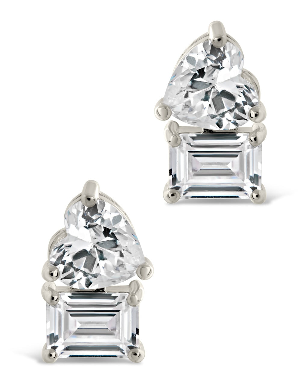 Tiffany CZ Toi et Moi Stud Earrings
