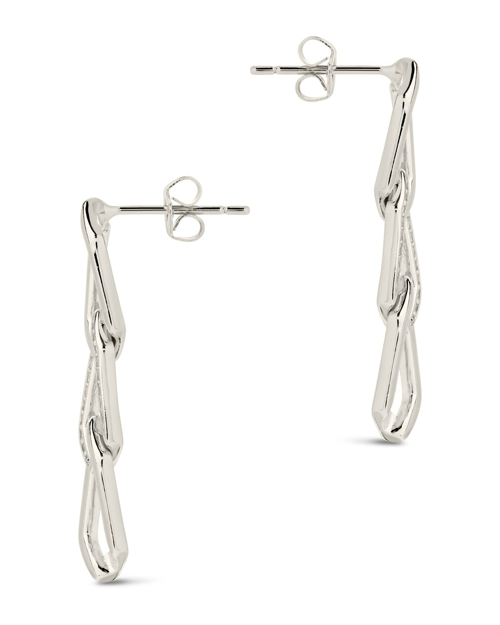 Kinslee Chain Drop Stud Earrings