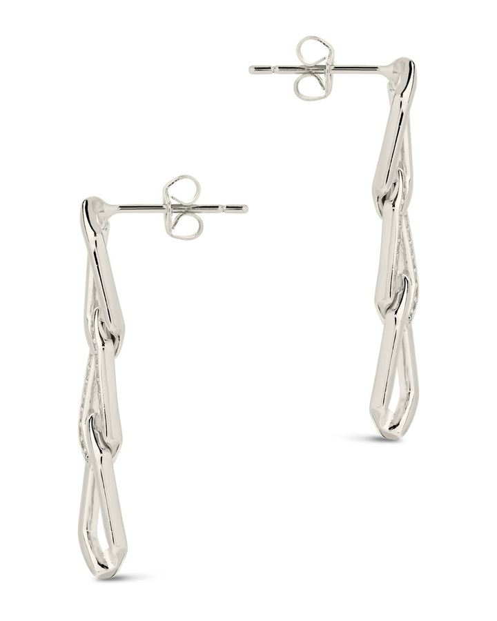Kinslee Chain Drop Stud Earrings