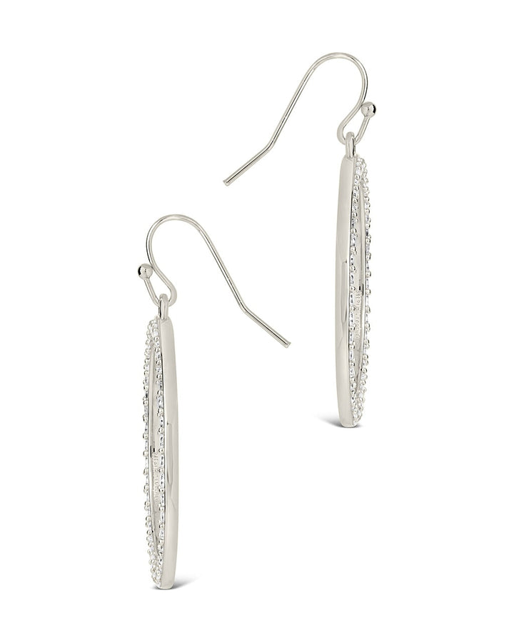Della CZ Circle Dangle Earrings