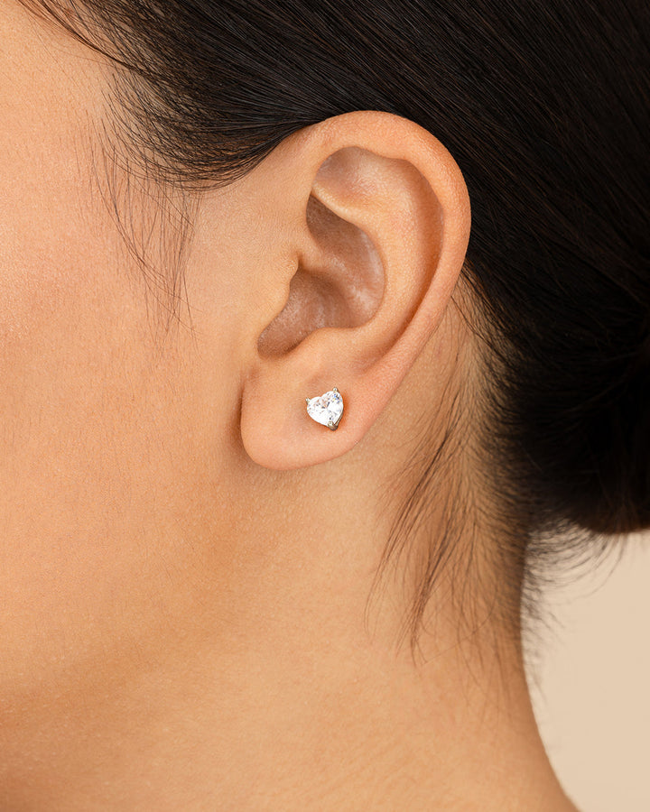 Sterling Silver Statement CZ Stud Set of 3