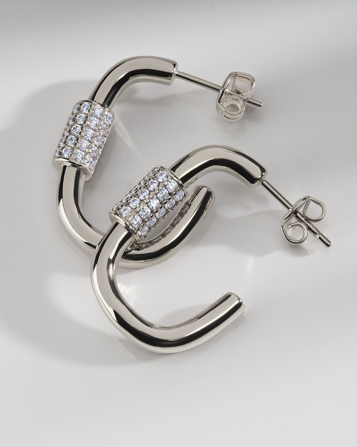 Oval Carabiner Hoops