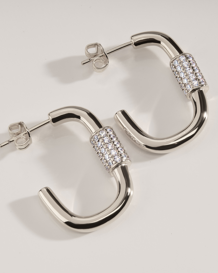 Oval Carabiner Hoops