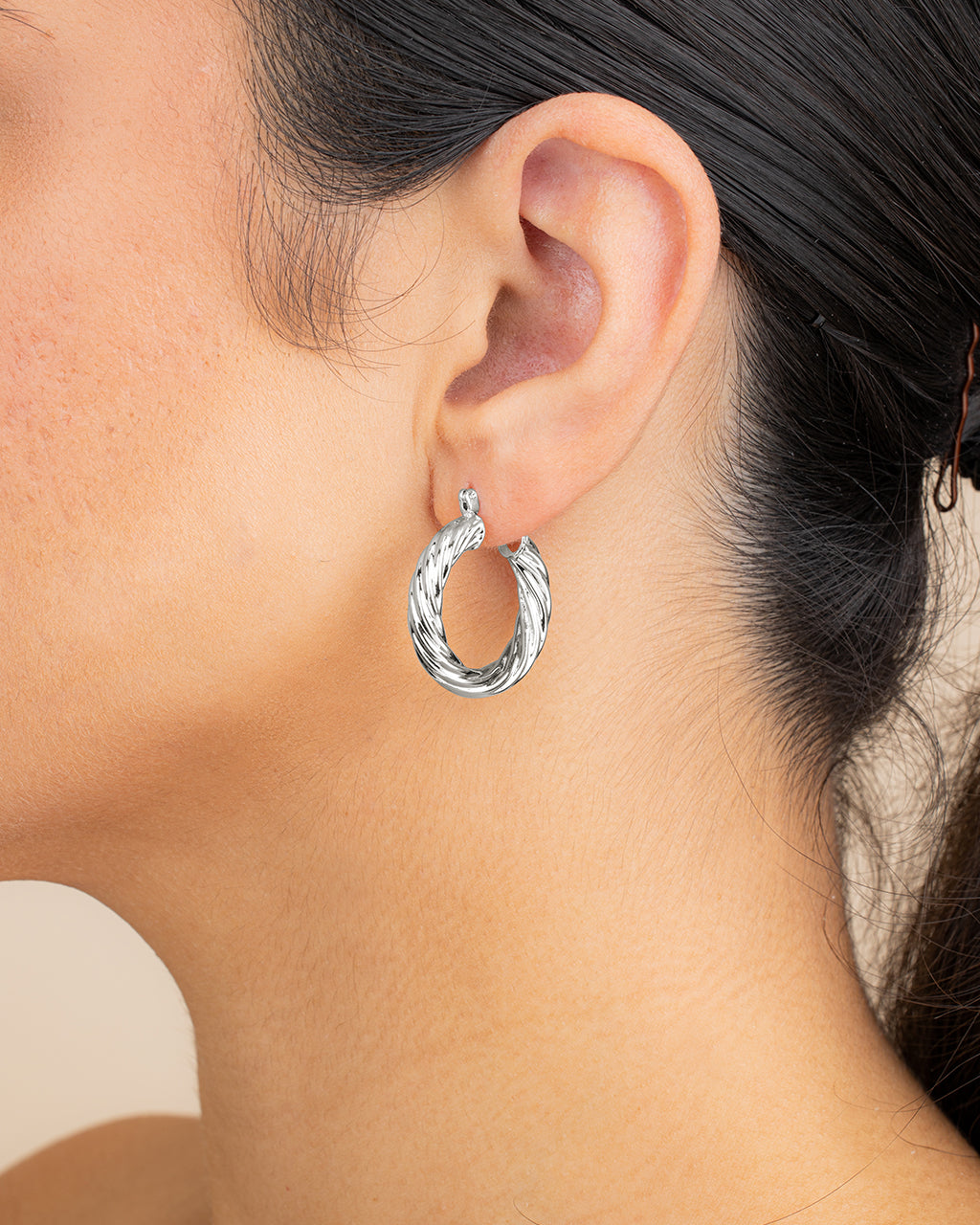 Twisted Hollow Hoops