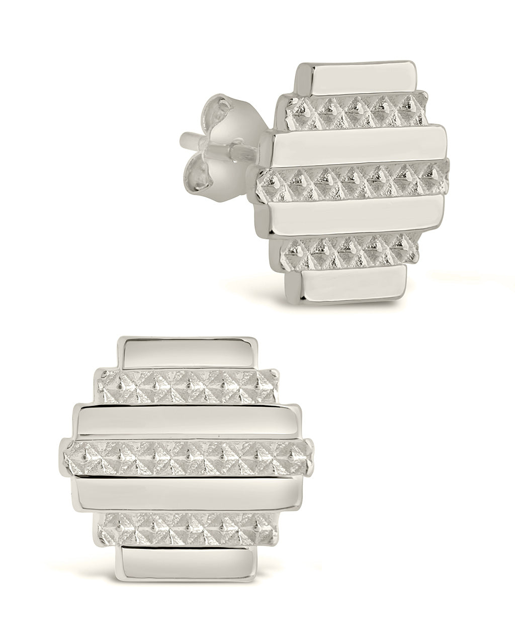 Sezia Textured Stud Earrings