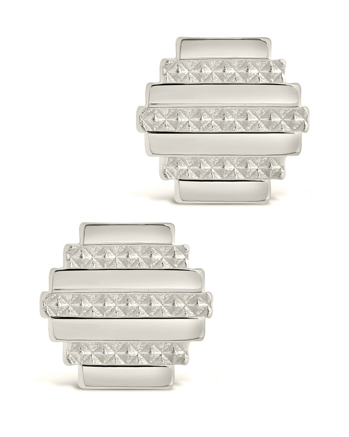 Sezia Textured Stud Earrings