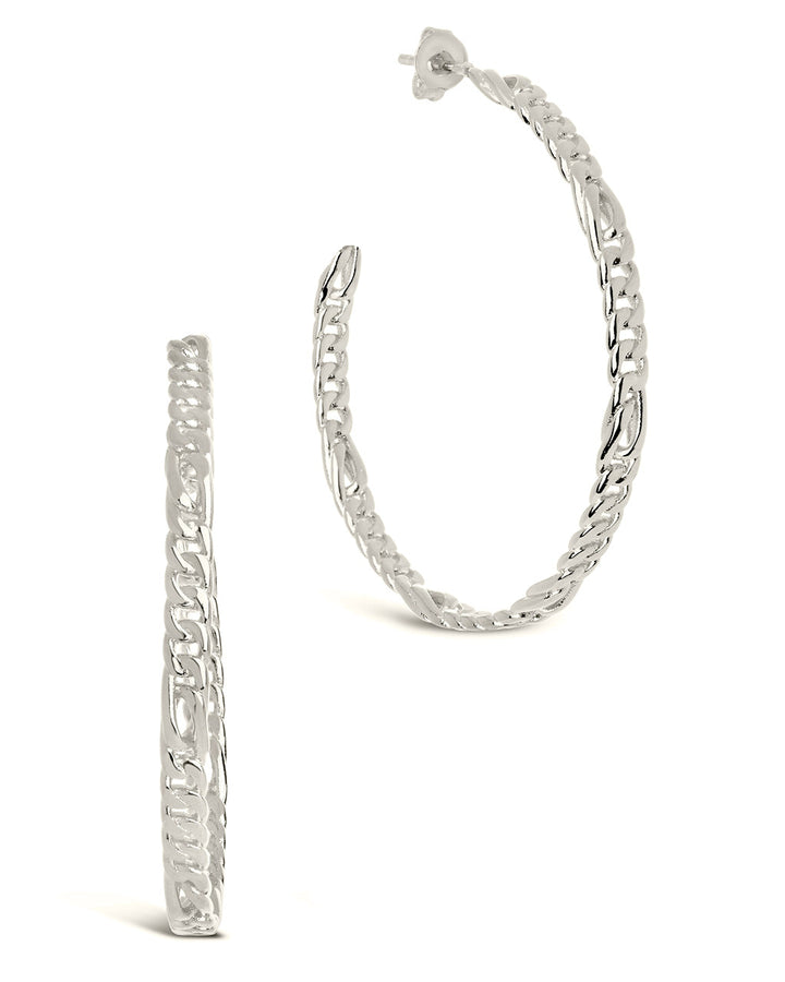 Claudette Chain Hoop Earrings