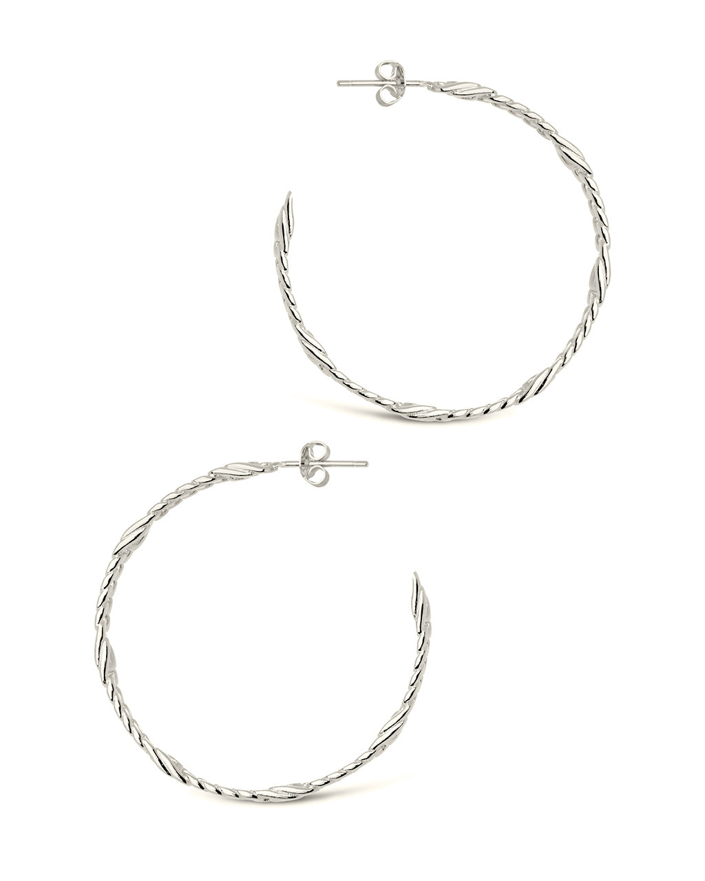 Claudette Chain Hoop Earrings
