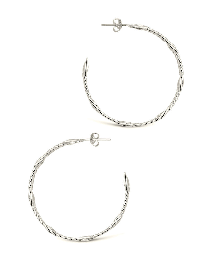 Claudette Chain Hoop Earrings