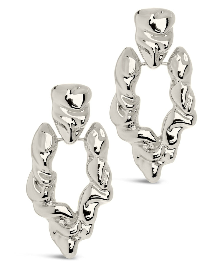 Tali Molten Metal Chunky Drop Earrings