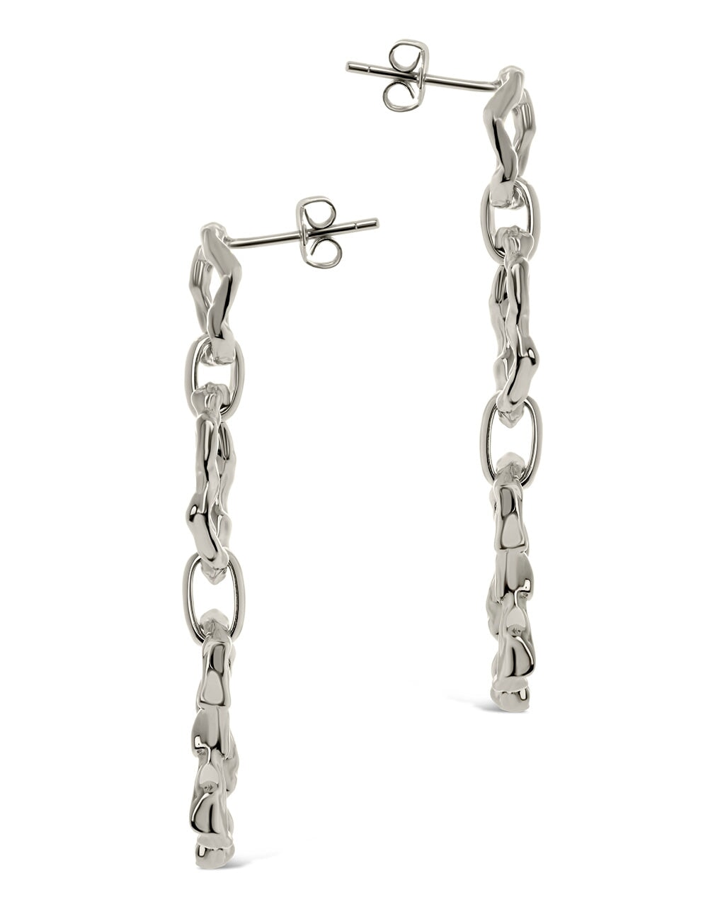 Ira Molten Metal Linked Drop Earrings