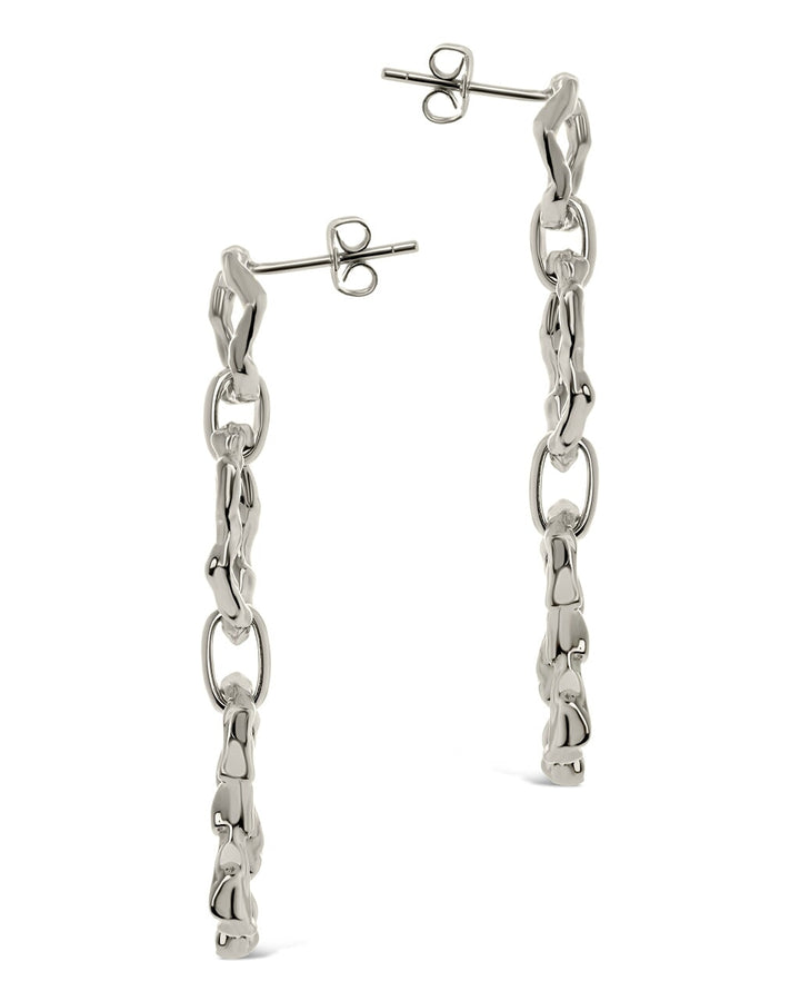 Ira Molten Metal Linked Drop Earrings