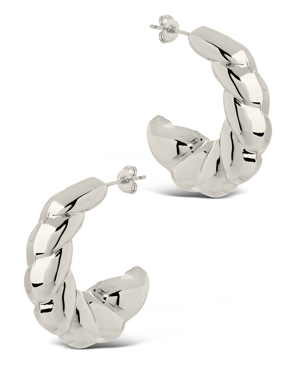 Statement Croissant Hoop Earrings