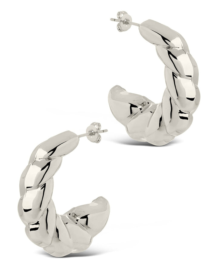 Statement Croissant Hoop Earrings