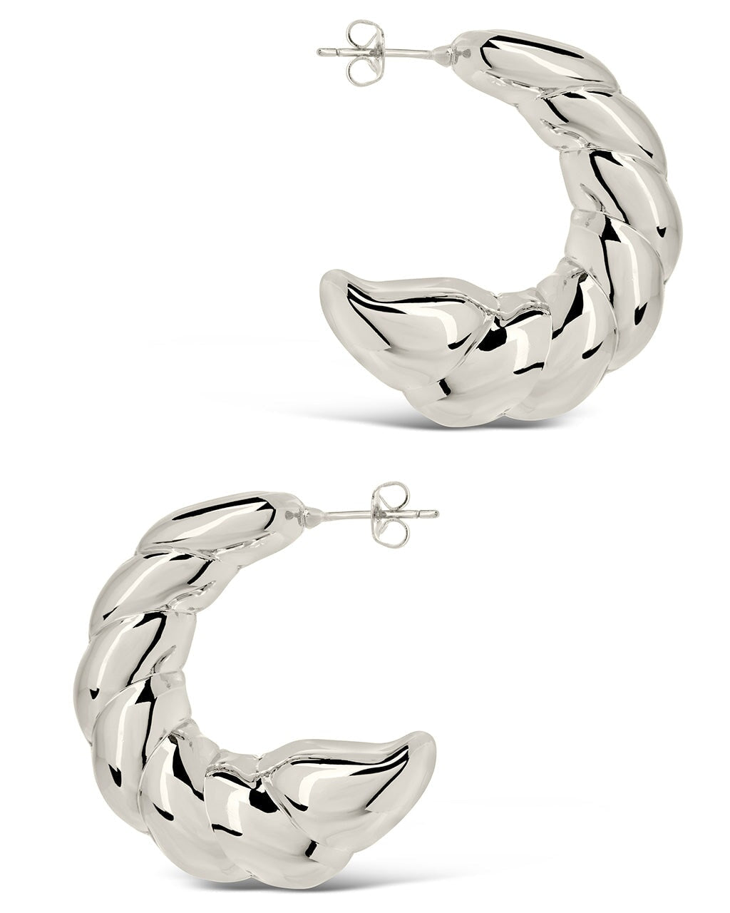 Statement Croissant Hoop Earrings