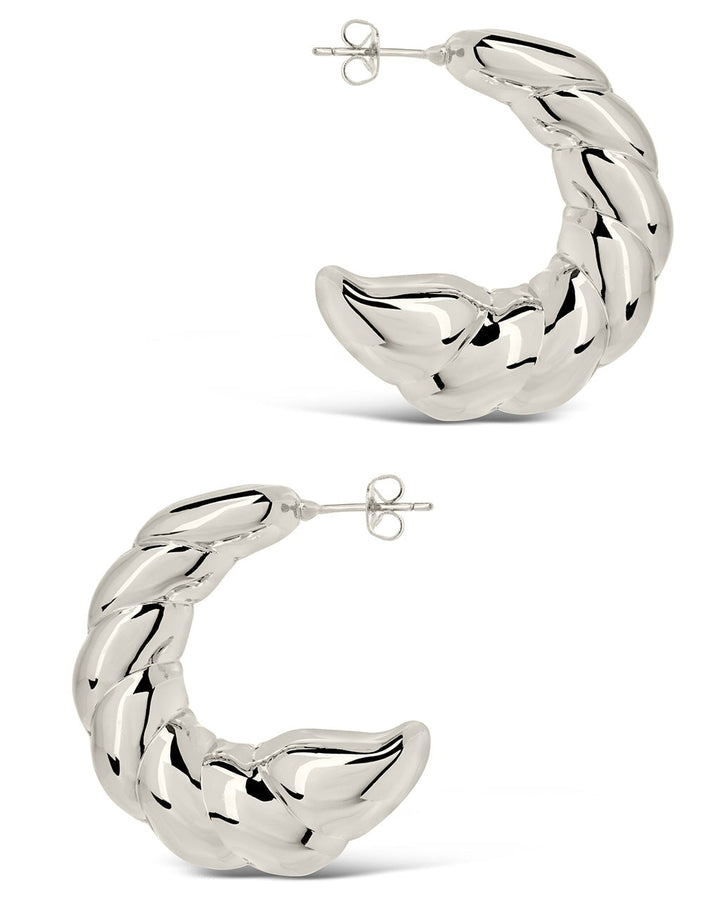 Statement Croissant Hoop Earrings