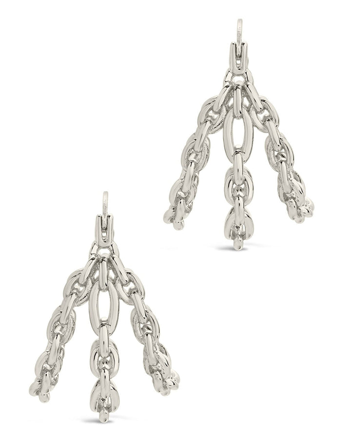 Tenly Chain Link Hoop Earrings