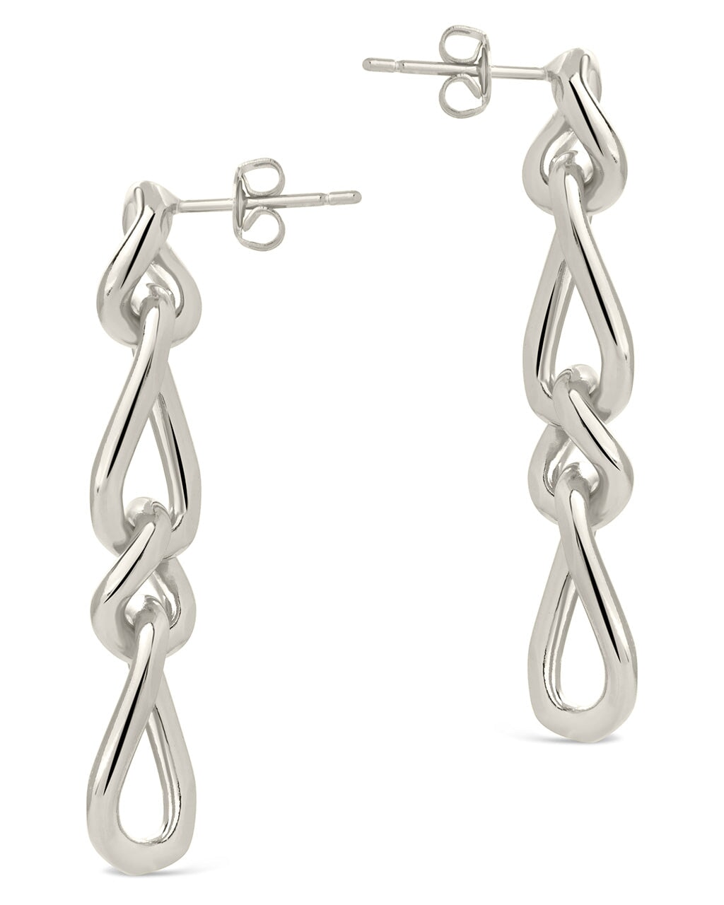 Jacqueline Chain Drop Stud Earrings