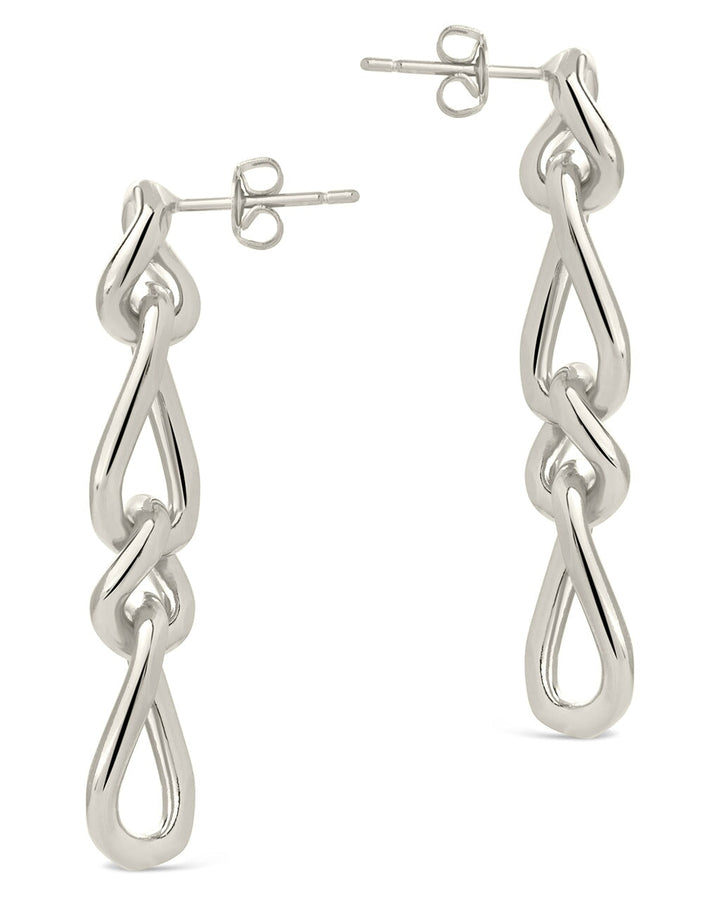 Jacqueline Chain Drop Stud Earrings