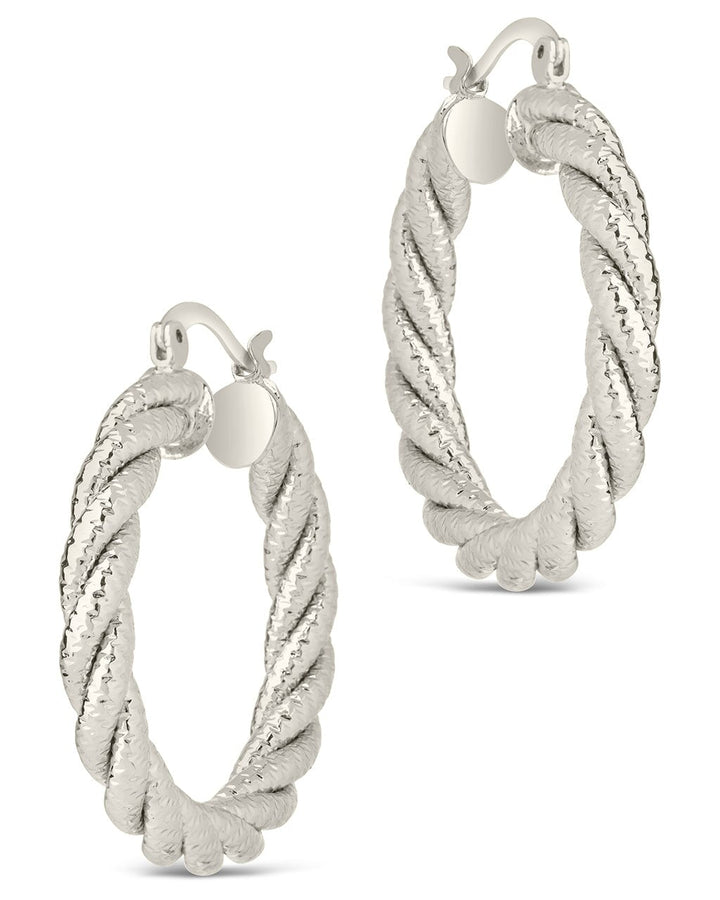 Cerys Statement Woven Hoop Earrings