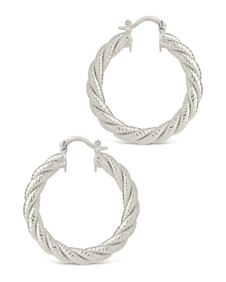 Cerys Statement Woven Hoop Earrings