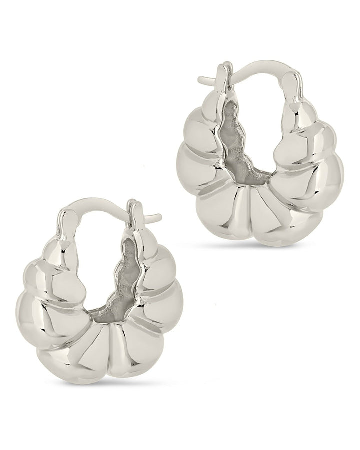 Petite Croissant Hoop Earrings
