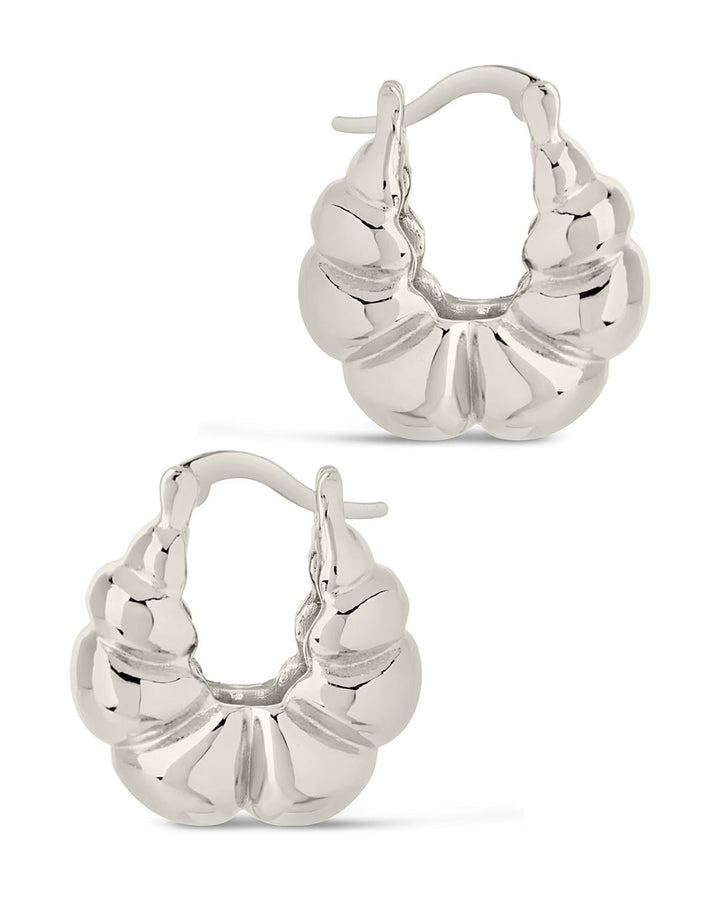 Petite Croissant Hoop Earrings