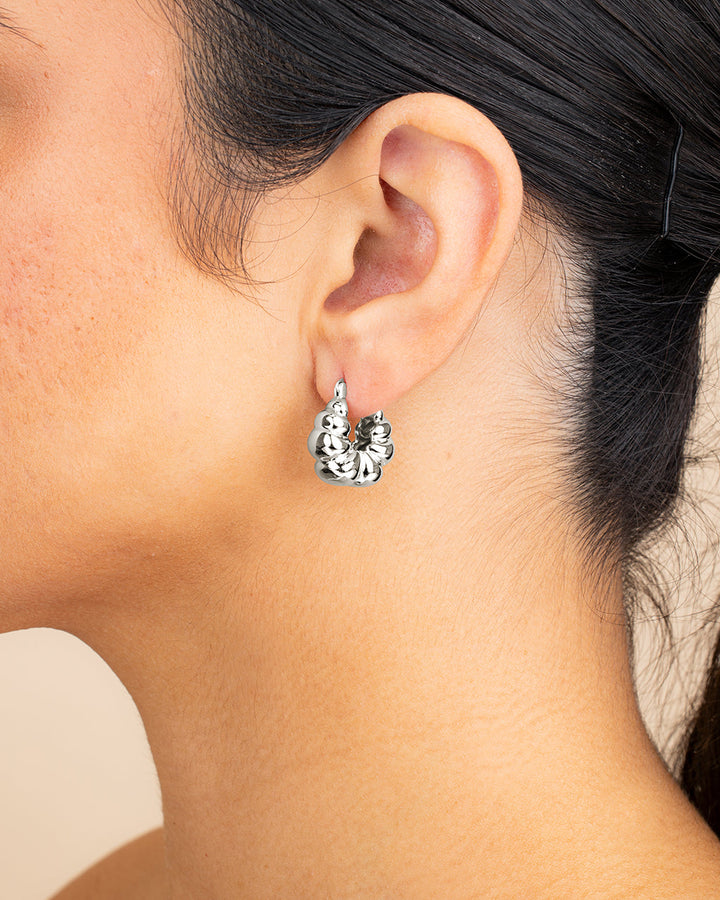 Petite Croissant Hoop Earrings