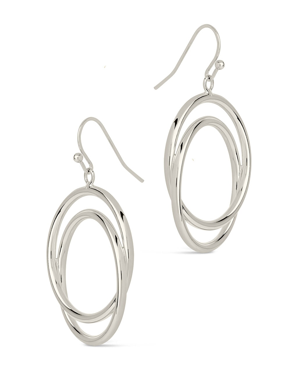Claudie Interlocking Circle Dangle Earrings