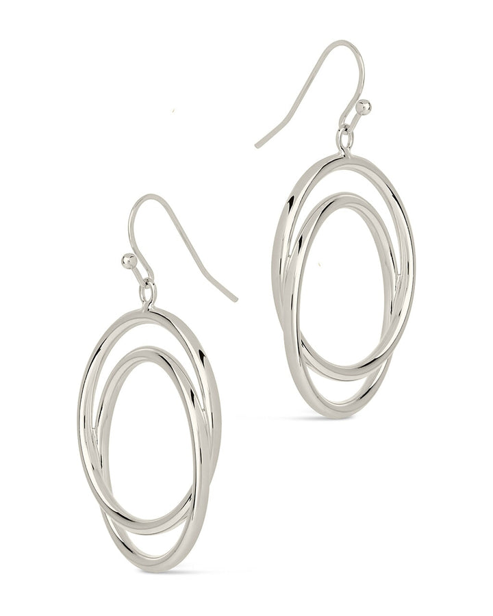 Claudie Interlocking Circle Dangle Earrings