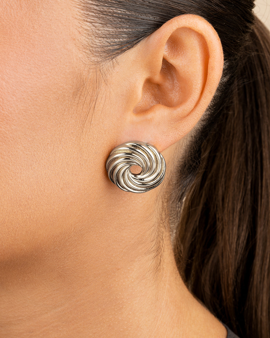 Cruller Stud Earrings