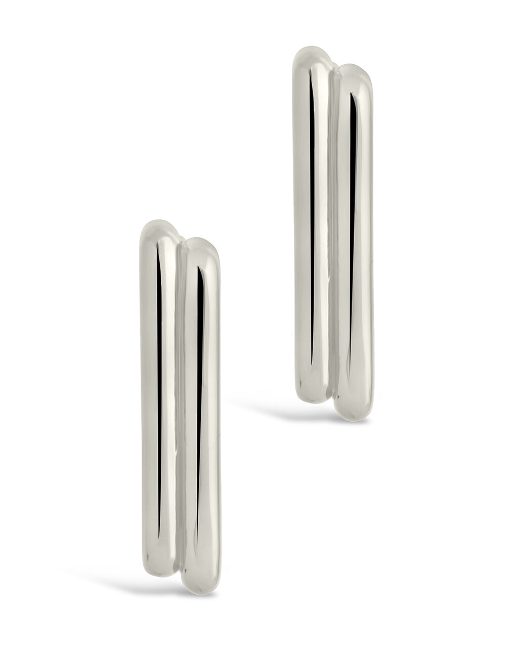 Baguette Hoop Earrings