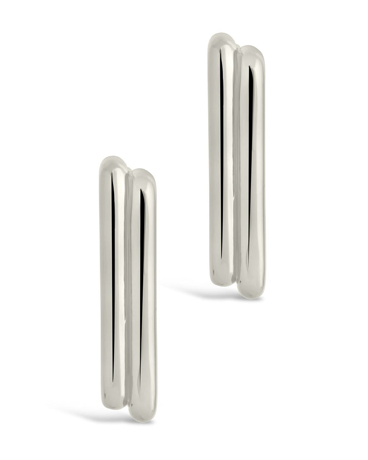 Baguette Hoop Earrings