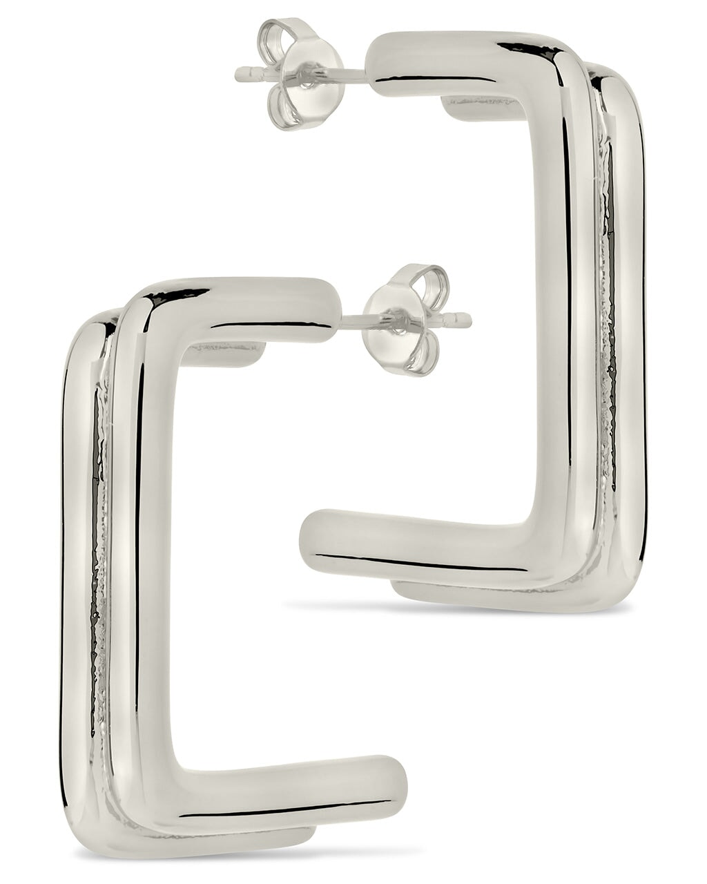 Baguette Hoop Earrings