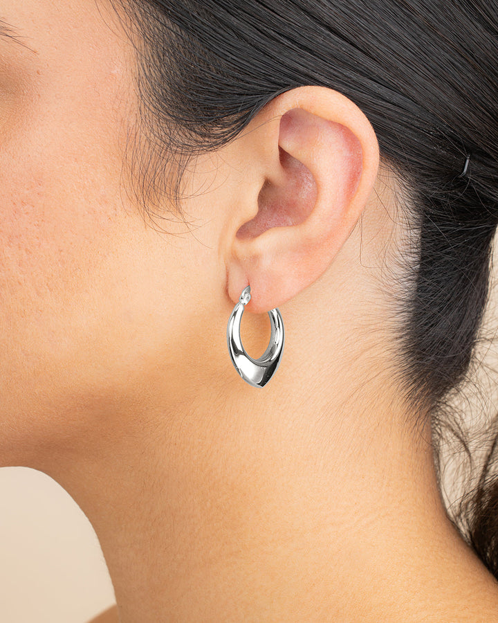Indy Elongated Hoop Earrings