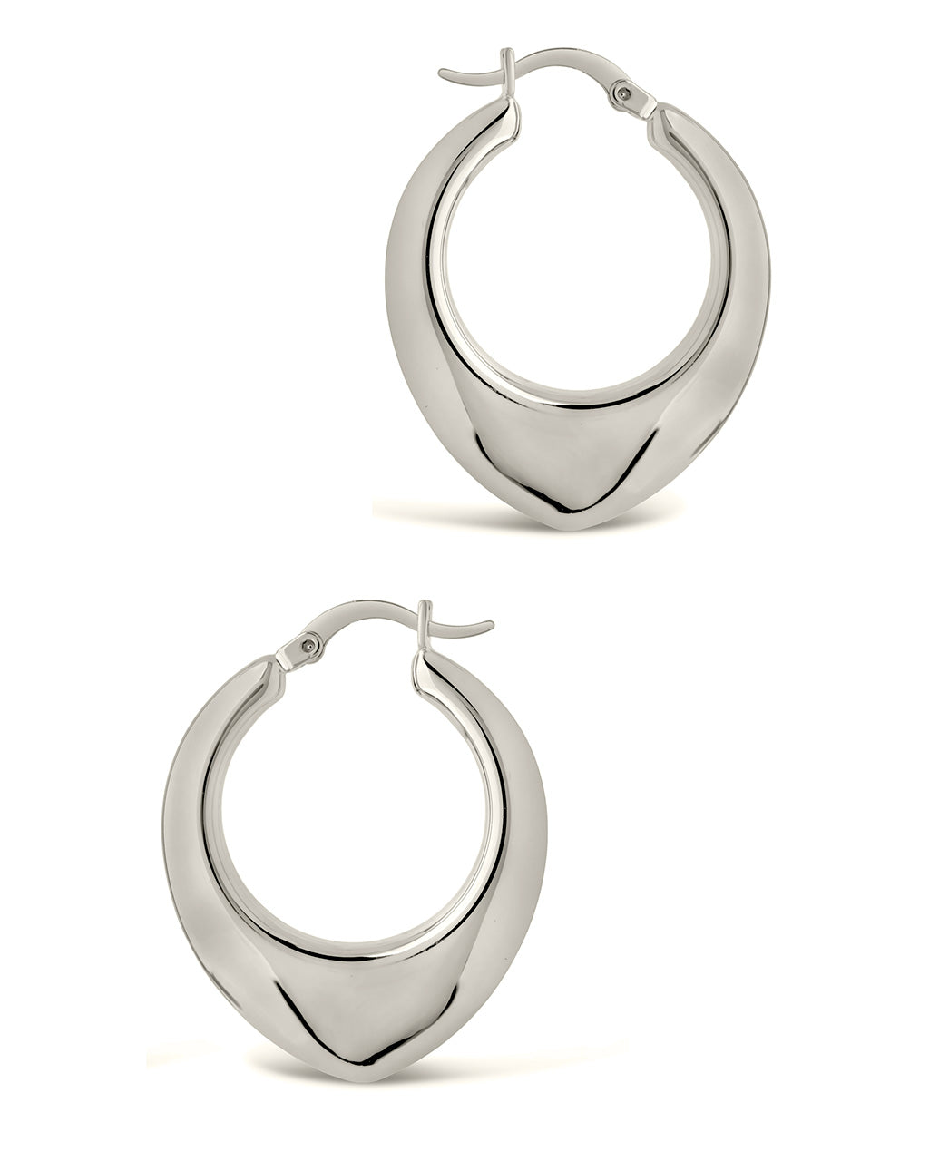 Indy Elongated Hoop Earrings