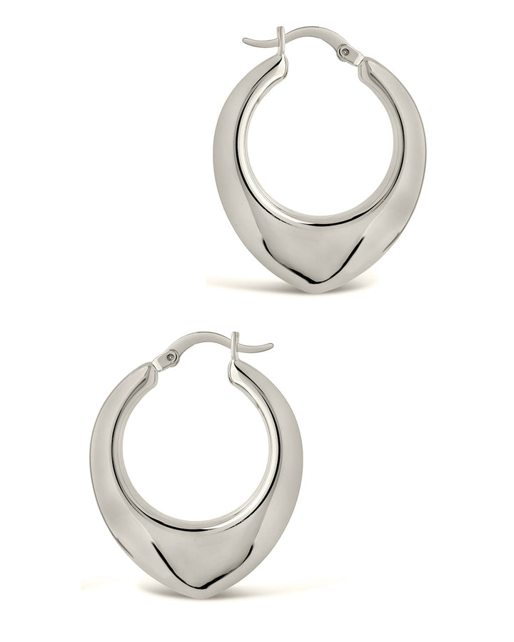 Indy Elongated Hoop Earrings