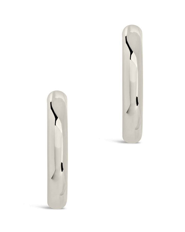 Rory Polished Tube Hoop Earrings