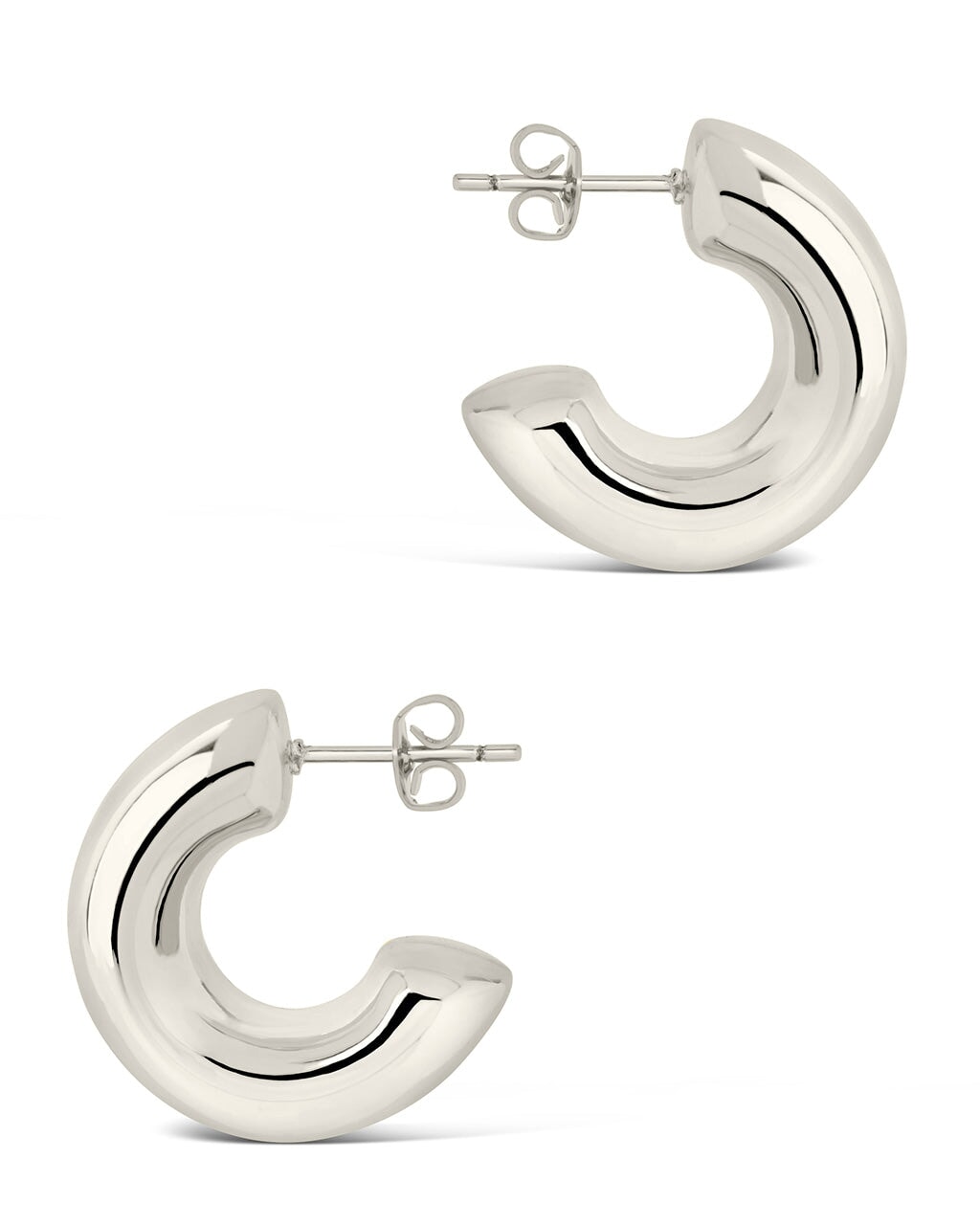 Marley Polished Chunky Hoop Earrings