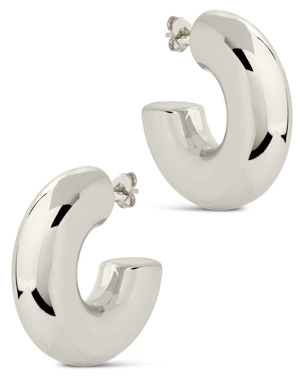 Wynonna Polished Tube Hoop Earrings