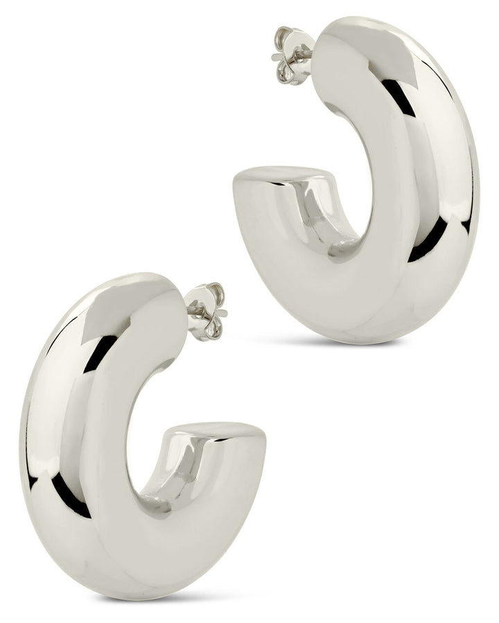 Wynonna Polished Tube Hoop Earrings