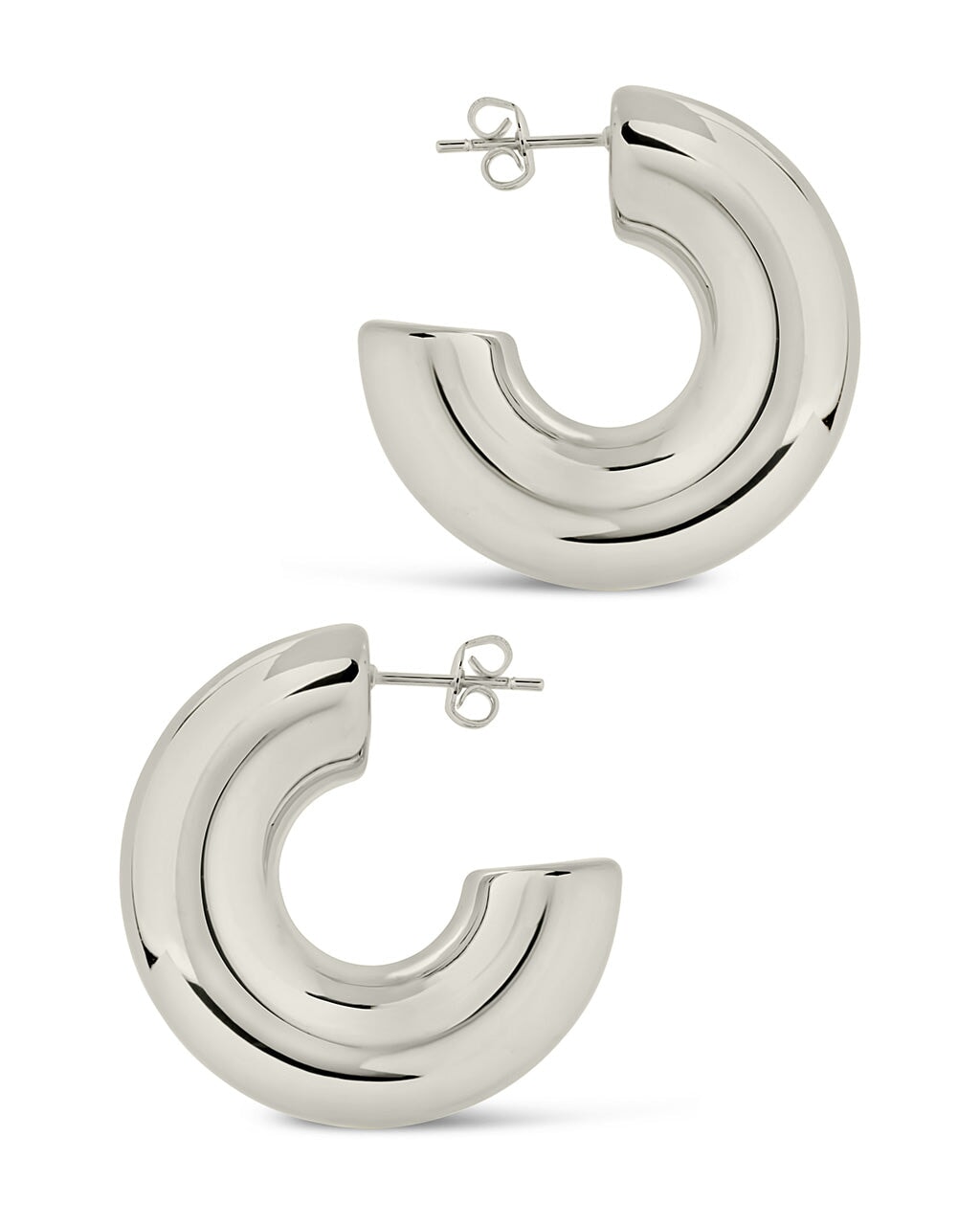 Wynonna Polished Tube Hoop Earrings