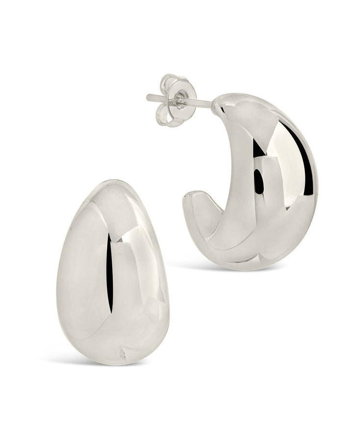 Eclipse Polished Hoop Earrings