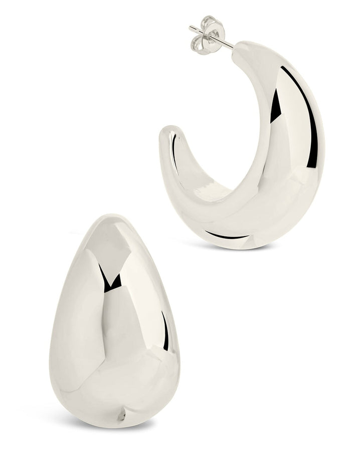 Eclipse Polished Hoop Earrings