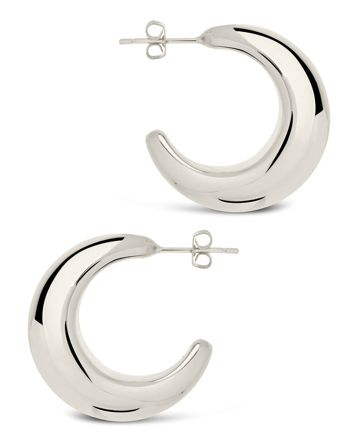 Eclipse Polished Hoop Earrings