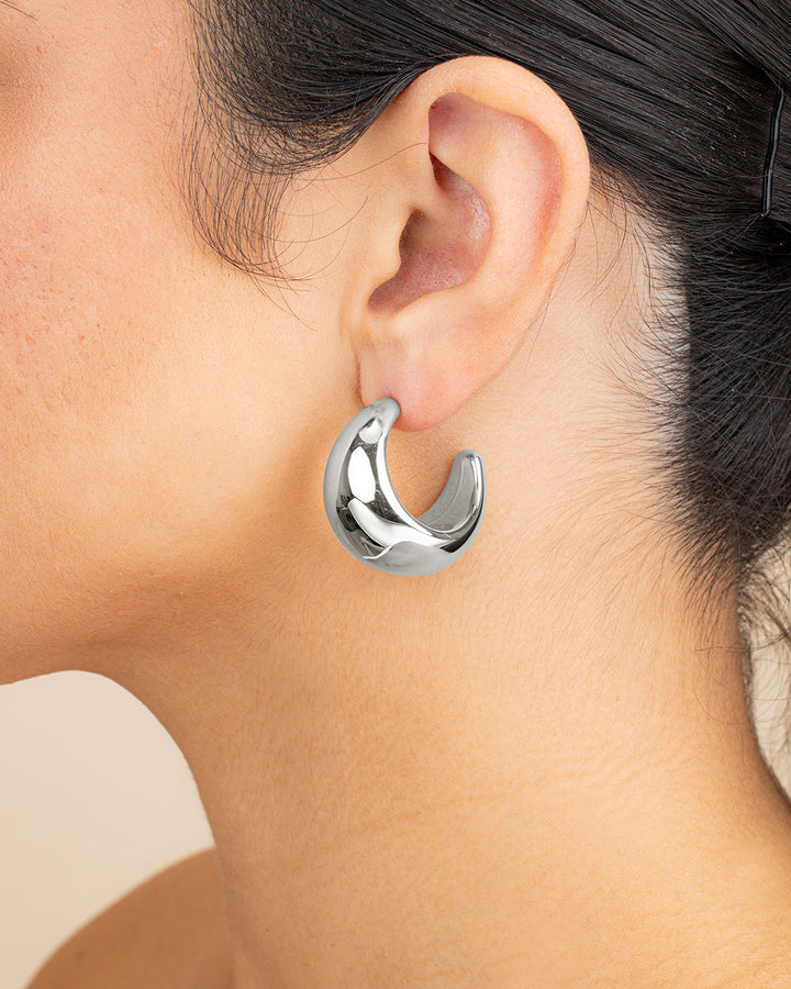 Eclipse Polished Hoop Earrings