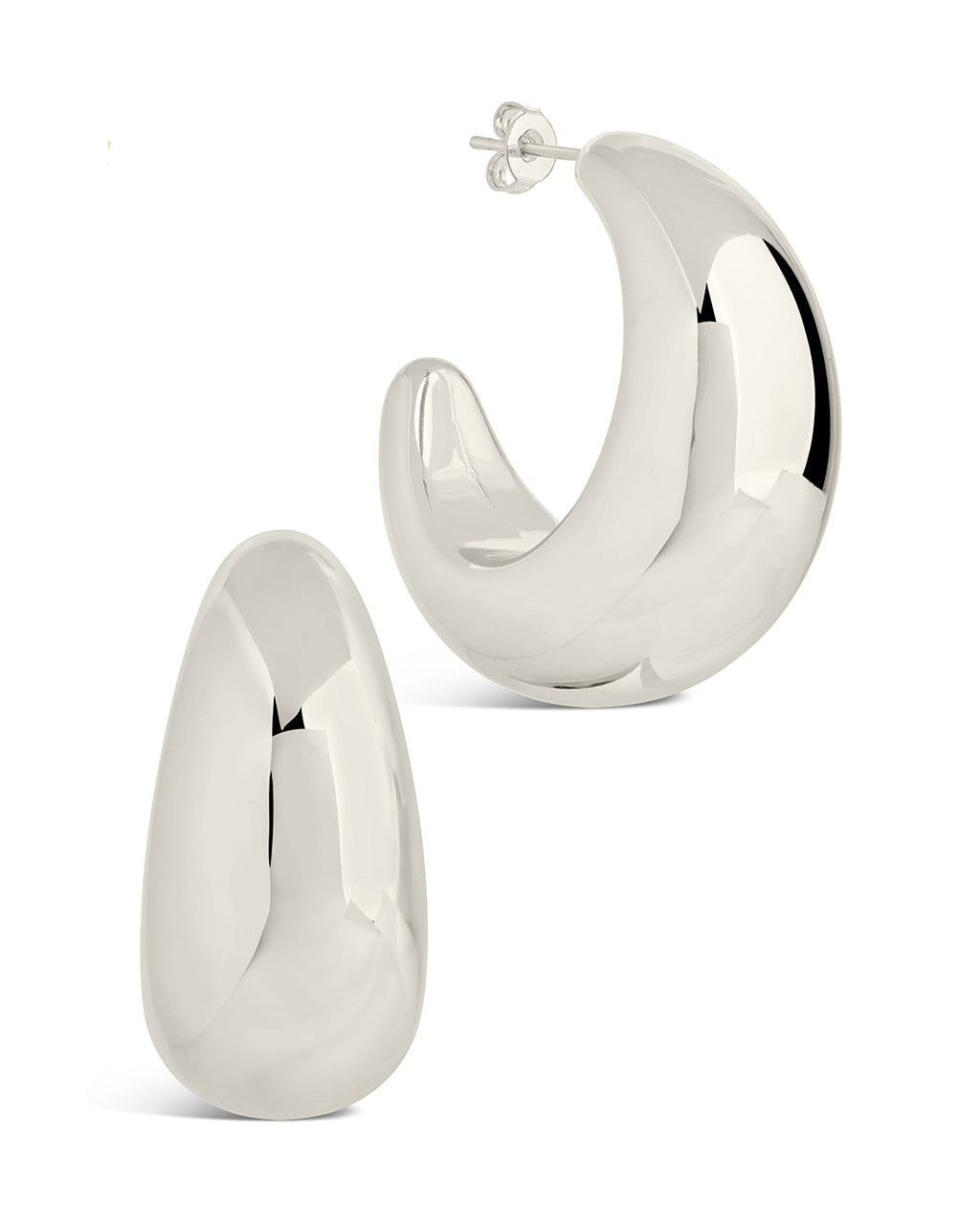 Eclipse Polished Hoop Earrings