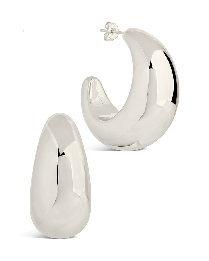 Eclipse Polished Hoop Earrings