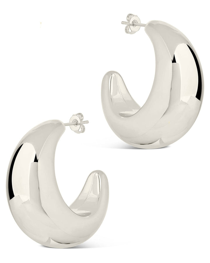 Eclipse Polished Hoop Earrings